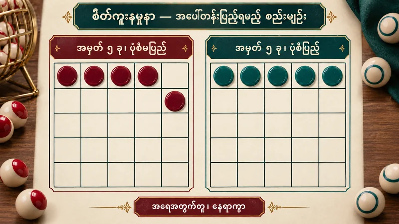 အမှတ်ငါးခုစီရှိသော်လည်း အပေါ်တန်းပြည့်မှု မတူသော စိတ်ကူးဘင်ဂိုကတ်နှစ်ခု